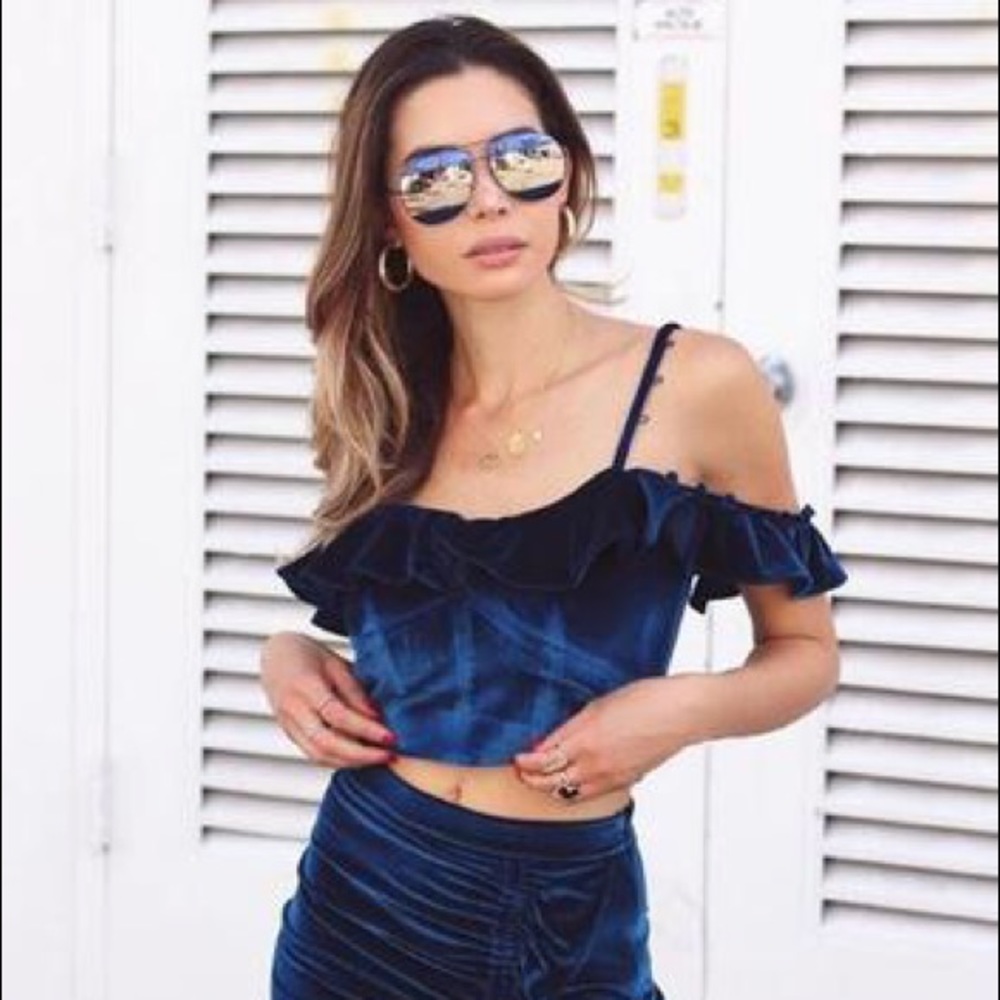 N12H EDITH TOP, VIVID BLUE